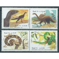 Brazylia - Nr 2415 - 18 1991r - Gady - Dinozaury