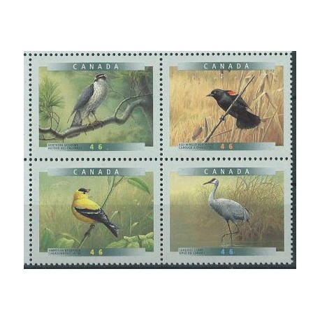 Kanada - Nr 1743 - 46 1999r - Ptaki