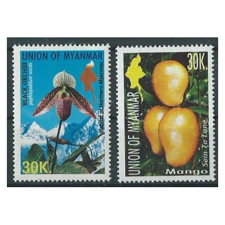 Myanmar - Nr 362 - 63 2004r - Kwiaty - Owoce