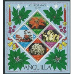 Anguilla - Bl 28 1979r - Kwiaty - Boże Narodzenie