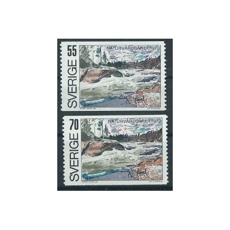 Szwecja - Nr 674 - 75 1970r - Słania - Krajobrazy