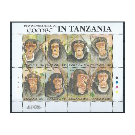 Tanzania - Nr 1233 - 40 1992r - Ssaki