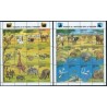 Tanzania - Nr 1539 - 62 1993r - Ptaki - Ssaki