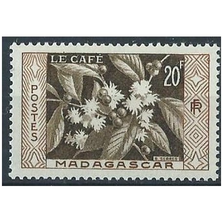 Madagaskar - Nr 435 1956r - Kwiaty - Kol. francuskie