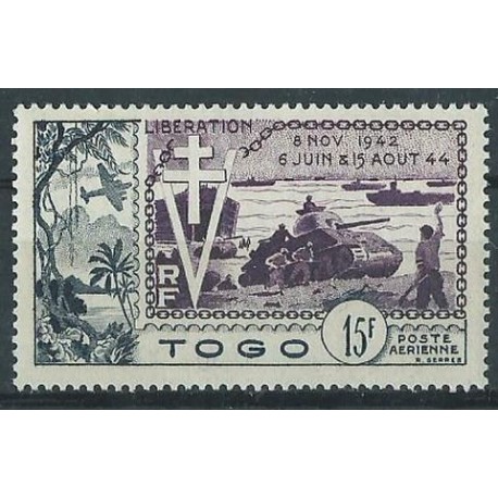 Togo - Nr 220 1954r - Militaria- Marynistyka - Kol. francuskie