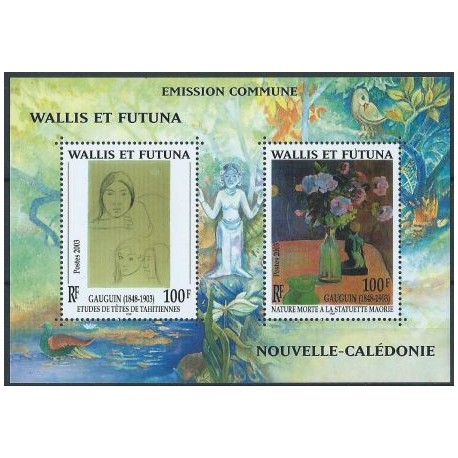 Wallis & Futuna - Bl 13 2003r - Malarstwo - Kwiaty