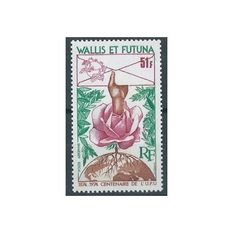 Wallis & futuna - Nr 258 1974r - UPU - Kwiat