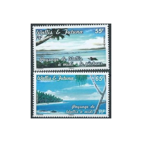 Wallis & Futuna - Nr 1079 - 80 2013r - Krajobrazy - Drzewa