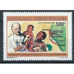Centralna Afryka - Nr 1465 Chr 174 1992r - Papież