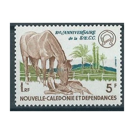 Nowa Kaledonia - Nr 602 1977r - Konie - Kol. francuskie