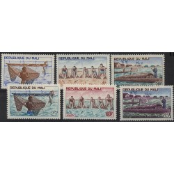Mali - Nr 125 - 30 1966r - Połów ryb