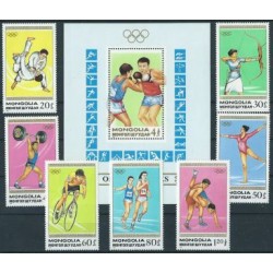 Mongolia - Nr 1964 - 70 Bl 129 1988r - Sport - Olimpiada