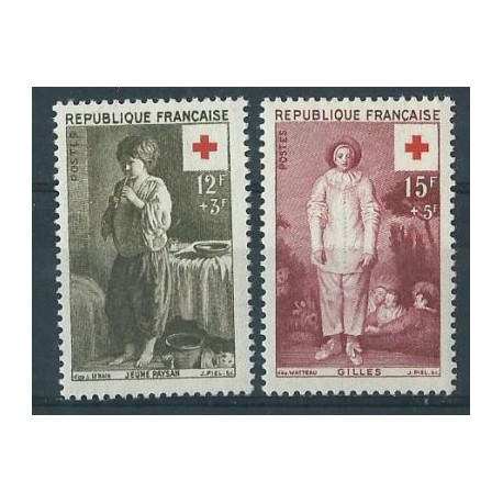 Francja - Nr 1117 - 18 1956r - Czerwony Krzyż - Malarstwo