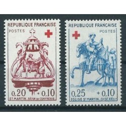 Francja - Nr 1329 - 30 1960r - Czerwony Krzyż - Rzeżba