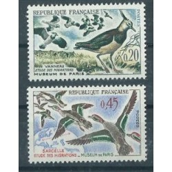 Francja - Nr 1332 - 33 1960r - Ptaki