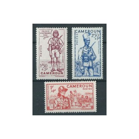 Kamerun - Nr 172 - 74 1941r - Militaria - Kol. francuskie