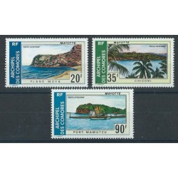 Wallis & Futuna - Nr 176 - 78 1974r - Krajobrazy - Marynistyka