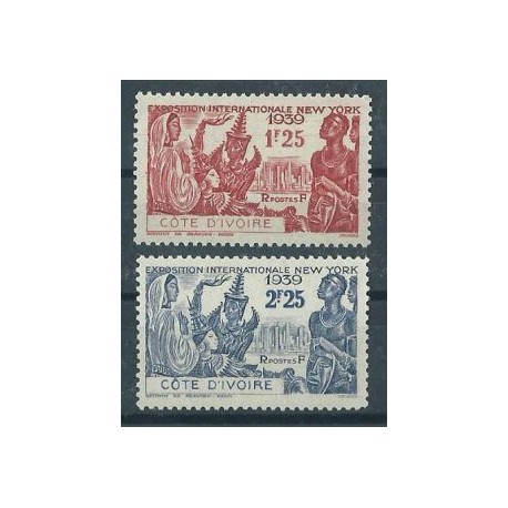 Wybrzeże Kości Słoniowej - Nr 165 - 66 1939r - Kol. francuskie