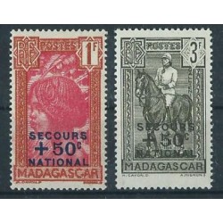 Madagaskar - Nr 282 - 83 1942r - Koń - Kol. francuskie