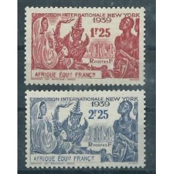 Francuska Afryka Równikowa- Nr 089 - 90 1939r - Kol. francuskie