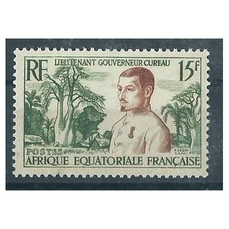 Francuska Afryka Równikowa - Nr 292 1954r - Drzewa - Kol. francuskie