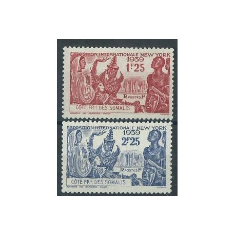 Somalia - Nr 183 - 84 1939r - Kol. francuskie