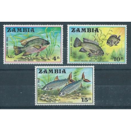 Zambia -  Nr 074 - 76 1971r - Ryby