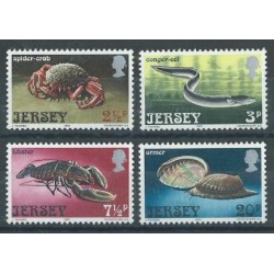 Jersey - Nr 091 - 94 1973r - Muszle - Fauna morska - Ryba