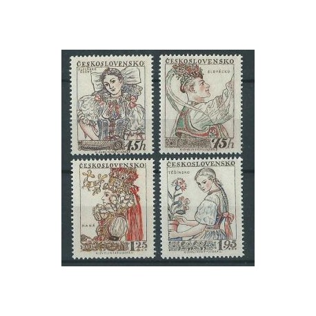 Czechosłowacja - Nr 1051 - 54 1957r - Folklor