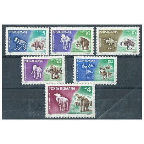 Rumunia - Nr 2553 - 58 1966r - Dinozaury