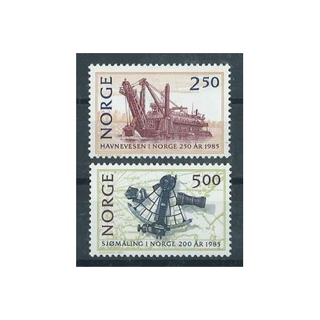 Norwegia - Nr 936 - 37 1985r - Pogłebiarka - Marynistyka