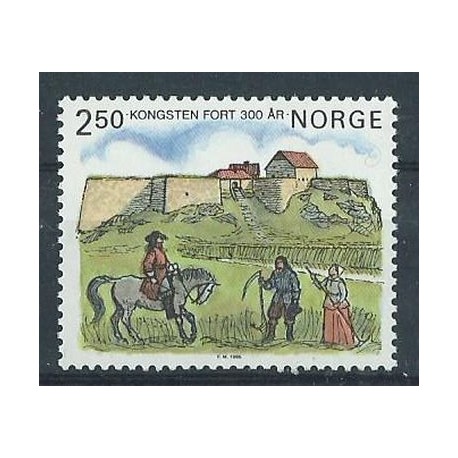 Norwegia - Nr 923 1985r - Koń - Krajobraz