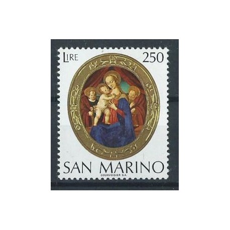 San Marino - Nr 1082 1974r - Boże Narodzenie - Malarstwo