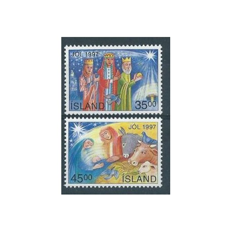 Islandia - Nr 880 - 81 1997r - Boże Narodzenie