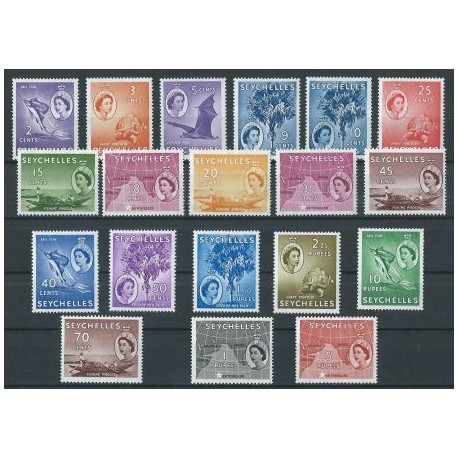 Seszele - Nr 170 - 88 1954r - Ryby - Ssaki - Kol. angielskie