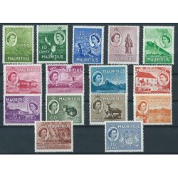 Mauritius - Nr 243 - 57 1953r - Ptaki - Ssaki - Kol. angielskie