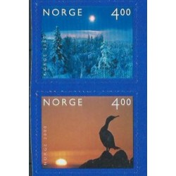 Norwegia - Nr 1335 - 36 1999r - Ptak