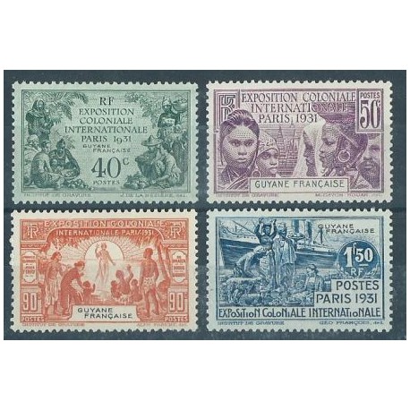 Guyana Fr. - Nr 152 - 55 1931r - Marynistyka - Kol. francuskie