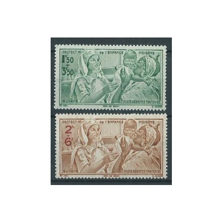 Guyana Fr. - Nr 193 - 94 1942r - Kol. francuskie