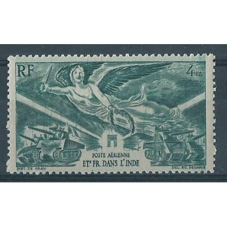 Indie Fr. - Nr 274 1946r - Militaria - Kol. francuskie