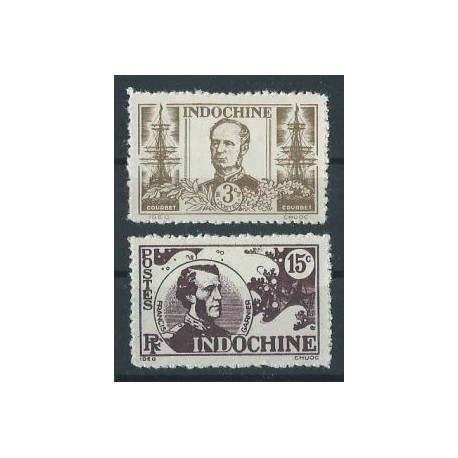 Indochiny - Nr I , II 1945r - Marynistyka - Kol. francuskie