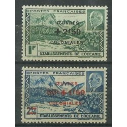 Oceania - Nr 188 - 89 1944r - Krajobraz - Kol. francuskie