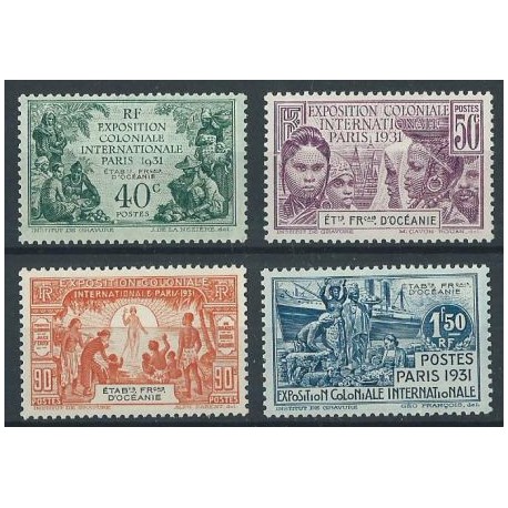 Oceania - Nr 085 - 88 1931r - Marynistyka - Kol. francuskie