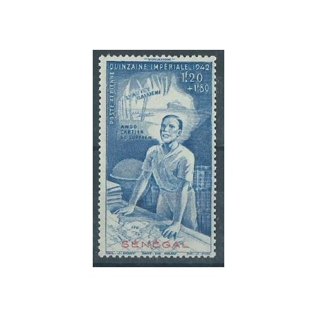 Senegal - Nr 204 - 1942r - Marynistyka - Kol. francuskie