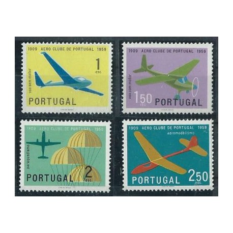 Portugalia - Nr 883 - 86 1960r - Samoloty