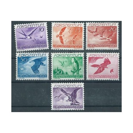 Liechtenstein - Nr 173 - 79 1939r - Ptaki