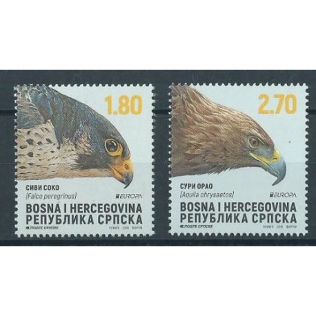 Bośnia i Hercegowina Serbska - Nr 788 - 89 2019r - Ptaki - CEPT