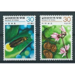 Korea S. - Nr 1183 - 84 1980r Insekty - Kwiaty