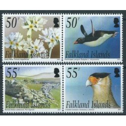 Falklandy - Nr 1015 - 18 2007r - Ptaki - Kwiaty