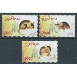 Indonezja - Nr 2590 - 92 2008r - Gryzonie